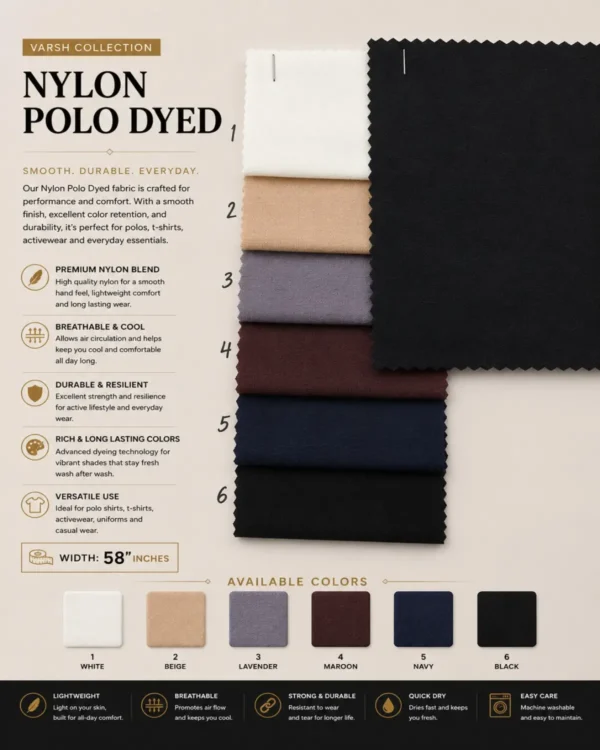 Varsh Collection Nylon Polo Dyde